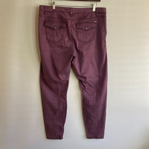 Gramicci Button Pants Purple Zipper Ankle Detail Size 14 - Picture 2 of 13